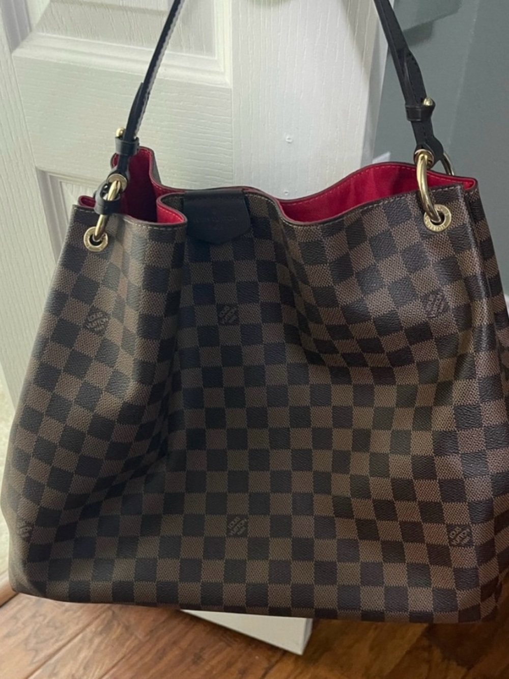 Louis Vuitton Brown Damier Ebene Shoulder Bag - Picture 6 of 10